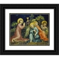 thumbnail image 1 of Nuremberg Master Of The Altarpiece Of The Virgin 24x20 Black Ornate Framed Double Matted Museum Art Print Titled: The Agony in the Garden (ca. 1420 - 1430), 1 of 5