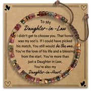 Nurforta Daughter in Law Bracelets Gifts: Dear Daughter in Law Birthday Gifts from Mother in Law