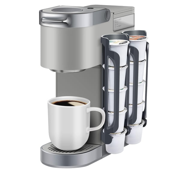 Nurforta K Cup Holder for Keurig: Coffee Pod Holder for Counter Small Space - Kcup holder for Wall Mount - Grey 3 Pack for 15 K-cups