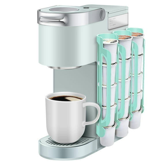 Nurforta K Cup Holder for Keurig: Coffee Pod Holder for Counter Small Space - Kcup holder for Wall Mount - Oasis Blue 3 Pack for 15 K-cups