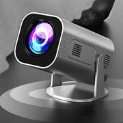 Nurforta Mini Portable Projector, 1080P Smart Projector with WiFi 6 BT 5.2, Screen Adjustment, 360 Degree Horizontal Rotation, Home Video Projector Built-in Android 11.0 OS