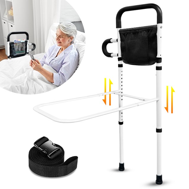 Nurhome Bed Rails for Elderly Adults Adjustable Bed Assist Rail 300lbs