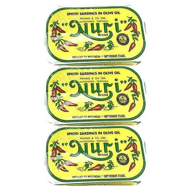Nuri Spiced Sardines in Olive Oil 3.17oz (Pack of 3)