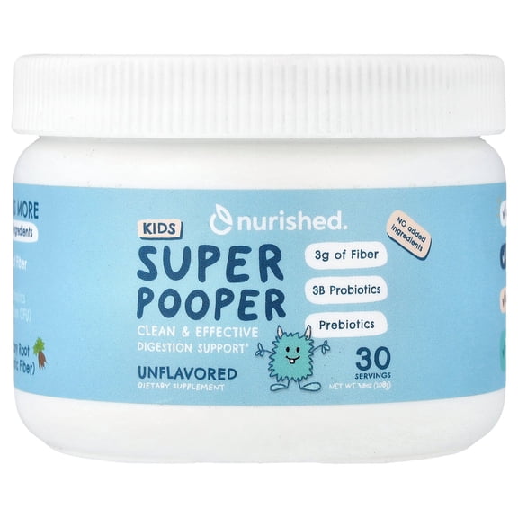 Nurished Kids Super Pooper, Unflavored, 3.8 oz (108 g)