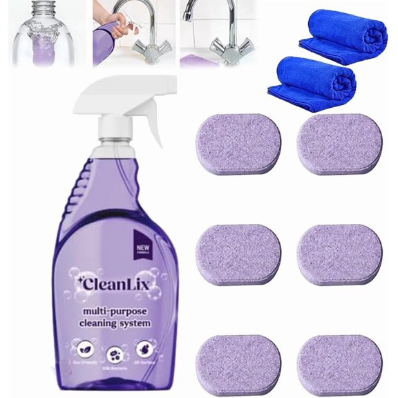 Nuroclean:The All-in-One Solution for Every Stain - Cleanlix Multipurpose Foam Cleaning System,Nuroclean Spray, Nuroclean Tablets,All-Purpose Cleaning Spray