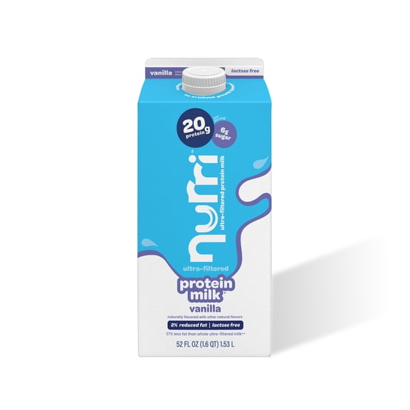 Nurri Vanilla Ultra-Filtered Protein Milk - Lactose Free 2% Reduced Fat - 52 fl oz