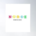 thumbnail image 1 of Nurse 2020 Graduation Poster Wall Art, Modern Wall Decor, 24x36 UNFRAMED, 1 of 3