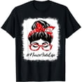 thumbnail image 1 of Nurse Aide Bleached Messy Bun Appreciation Day For Work T-Shirt, 1 of 4