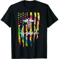 thumbnail image 1 of Nurse American Tie Dye Flag USA Flag Proud Patriotic Nurse T-Shirt, 1 of 4