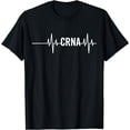 thumbnail image 1 of Nurse Anesthetist Gift CRNA Heartbeat T-Shirt, 1 of 4