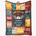 thumbnail image 1 of Nurse Appreciation Gifts for Women - Nursing Student Gifts Throw Blanket 60" x 50" - Nurse Gifts for Nurse Practitioner, RN Nurses, LPN, Nurses Week, Day - Gift for New, School, Future Nurses, 1 of 6