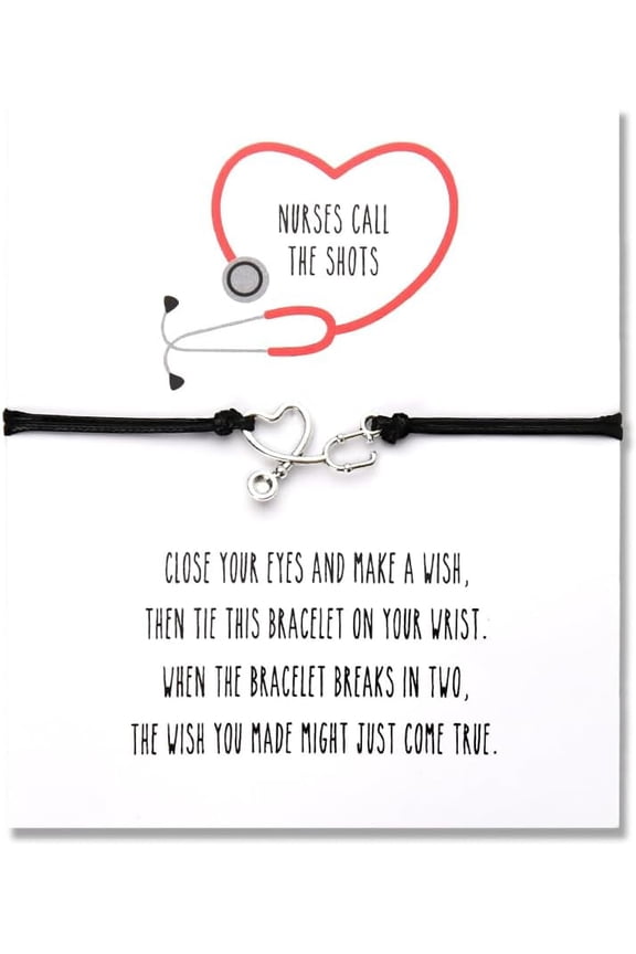 Nurse Appreciation Gifts for Women Men Heart Stethoscope Bracelet for New Nurses Birthdy Nurses Day Gifts