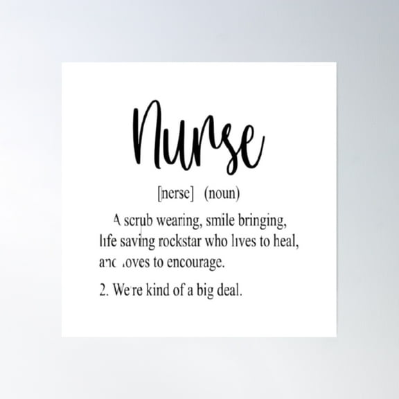 Nurse Appreciation Poster Wall Art, Modern Wall Decor, 16x16 UNFRAMED
