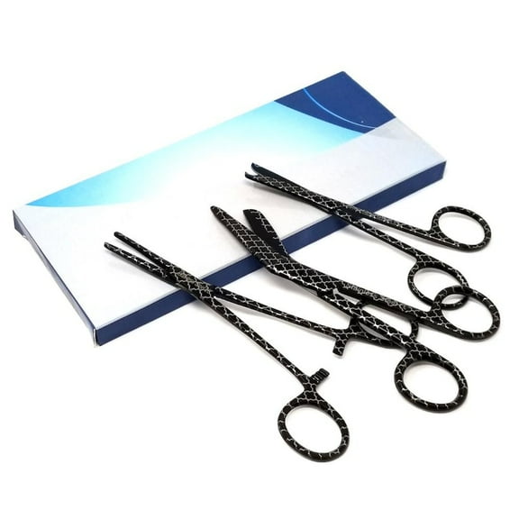 Nurse Appreciation Week Gift - 3 Pcs Nurse Scissors Kit Laser Engraved Designs - Stainless Steel Tools With Gift Box