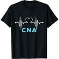 thumbnail image 1 of Nurse Assistant Heartbeat CNA Heart Rhythmn T-Shirt, 1 of 4