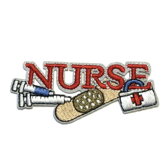 Nurse Band Aid Embroidered Patch Iron/Sew-On Applique Medical RN Clinic EMT