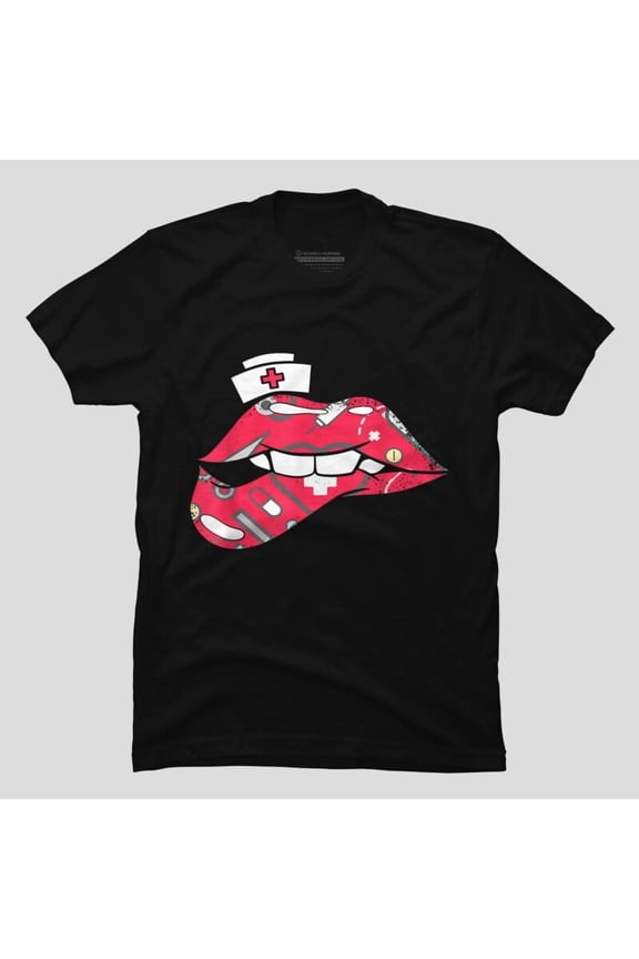 Nurse Biting Lip Sexy Nursing ICU ER LD Registered RN H11861 Unisex T-Shirt, Up to 5XL Available