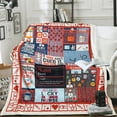 thumbnail image 1 of Nurse Blanket Flannel Throw Gift for Women Girlfriend Mother for All Seasons Super Soft Lightweight Comfortable Vintage Bed Sofa Couch Foldable Unisex 150x200 Red 60x80, 1 of 6