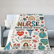 Nurse Blanket Nursing Practitioner Gifts Throw Blanket Nursing Student Graduation Nurse Week Day Gifts for Sofa Bed Chair 50x40