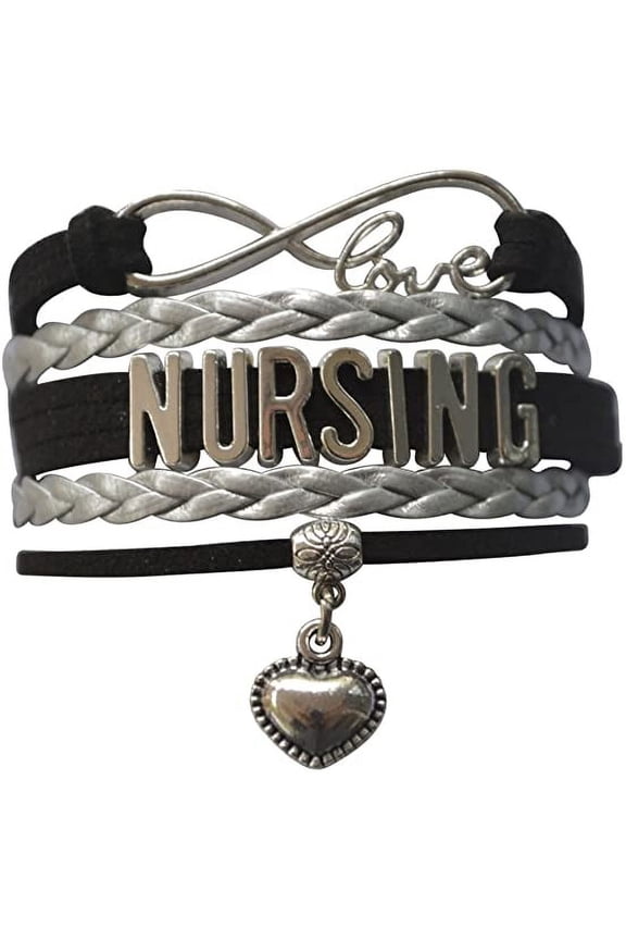 Nurse Bracelet, Nursing Charm Infinity Bracelet for Women - Nurse Jewelry, Perfect Nurse Appreciation, Graduation & Thank You Gifts