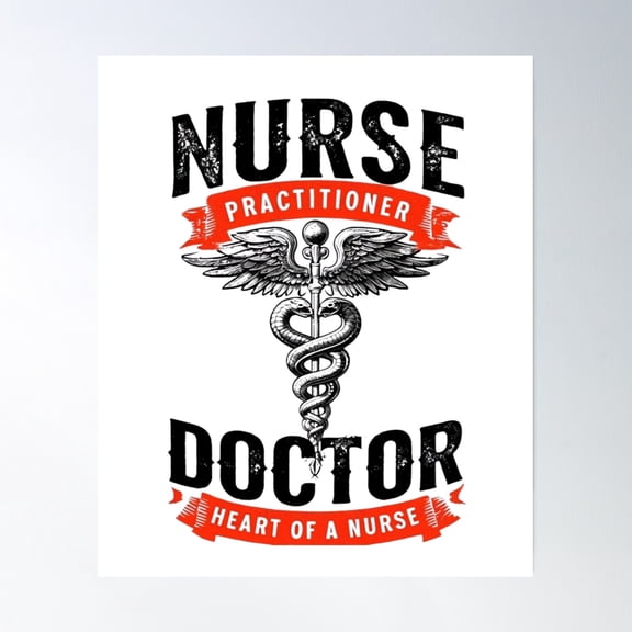 Nurse Brain And Heart – Compassion And Knowledge In Healthcare Design Poster Wall Art, Modern Wall Decor, 8x12 UNFRAMED