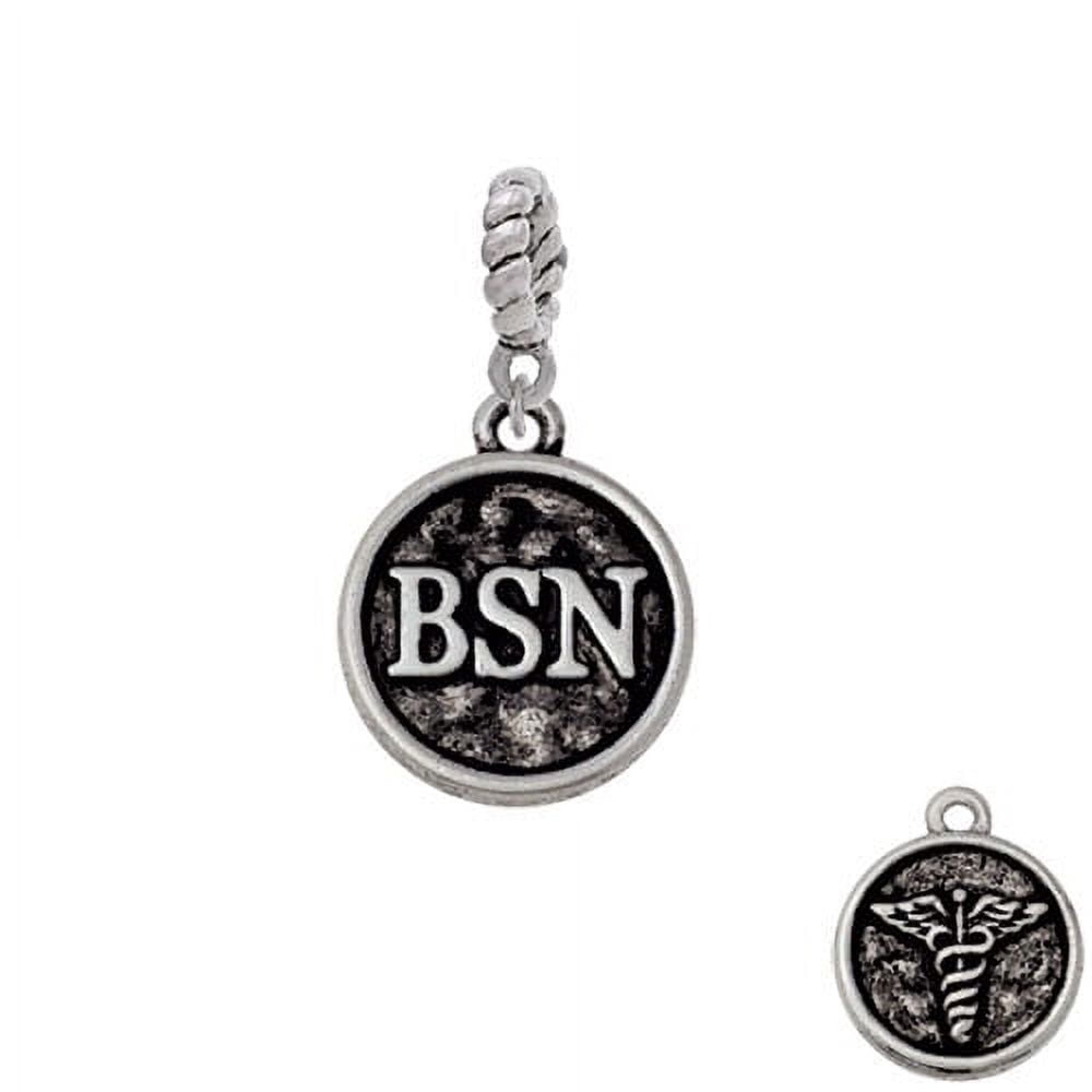 Nurse Caduceus Seal - BSN - Rope Charm Bead