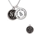 thumbnail image 1 of Nurse Caduceus Seal - NP She Believed She Could So She Did Glass Dome Necklace, 18"+2", 1 of 1