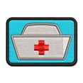 thumbnail image 1 of Nurse Cap Hat Applique Multi-Color Embroidered Iron-On Patch - 3 Inch Medium, 1 of 5