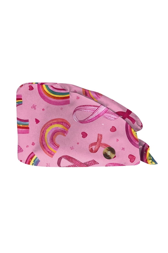 Nurse Cap for Women featuring Vibrant Prints crafted with Breathable Cotton for Nursing Healthcare and Kitchen Food Service with Adjustable Ties Multicolor