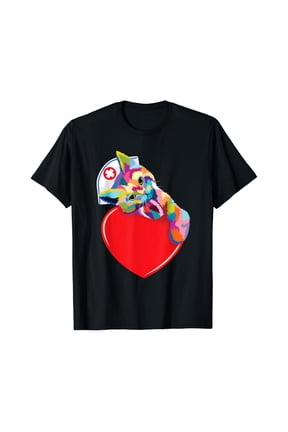 Nurse Cat Shirt Cat Mom Cute Cat Lover Colorful Nurse T Shirt
