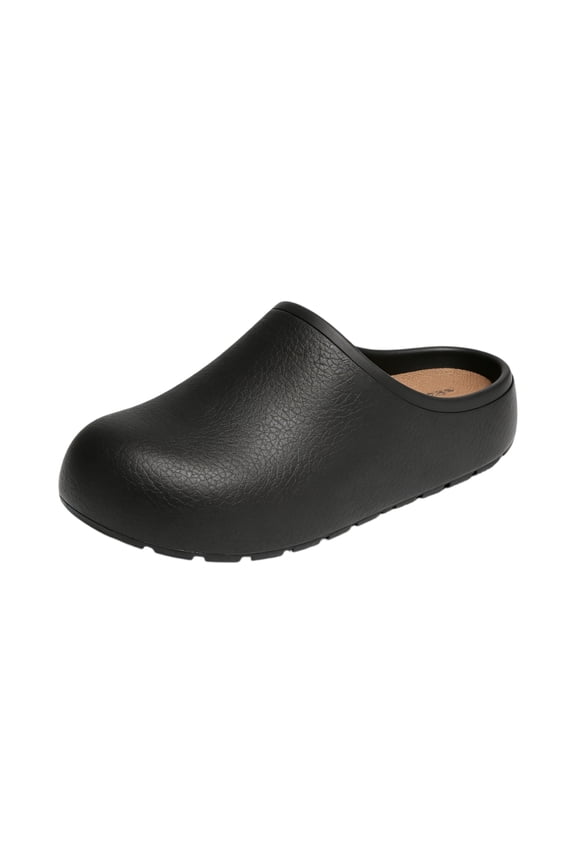 Nurse and Chef Shoes, Professional Chef Clogs Non-Slip Waterproof Work Shoes for Nurses Kitchen Staff With Arch Support Lightweight Comfort Restaurant Safety Shoes Slip Resistant​, Black 7.5