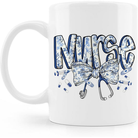 School Nurse Coffee Mug Cup, Nursing Students Graduation Gifts, Nurse Day Week Appreciation Gifts, Trendy Nursing Ceramic Coffee Mug 11 oz