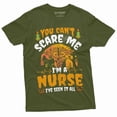 thumbnail image 1 of Nurse Costume Halloween T-Shirt Womens Unisex Rn Nurse Funny Shirts Party Tee (Medium Grey), 1 of 6