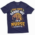 thumbnail image 1 of Nurse Costume Halloween T-Shirt Womens Unisex Rn Nurse Funny Shirts Party Tee (Medium Navy Blue), 1 of 5