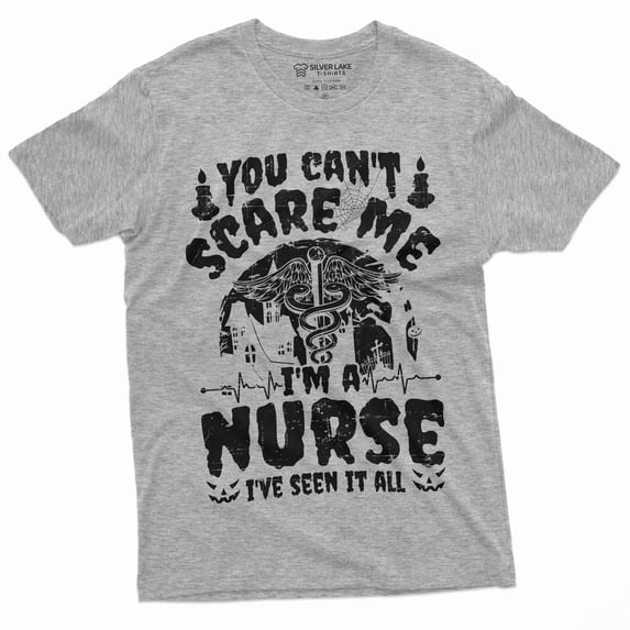Nurse Costume Halloween T-Shirt Womens Unisex Rn Nurse Funny Shirts Party Tee (Xx-Large Military Green)