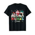 thumbnail image 1 of Nurse Crew Syringe Stethoscope Santa Reindeer Christmas T-Shirt, 1 of 5