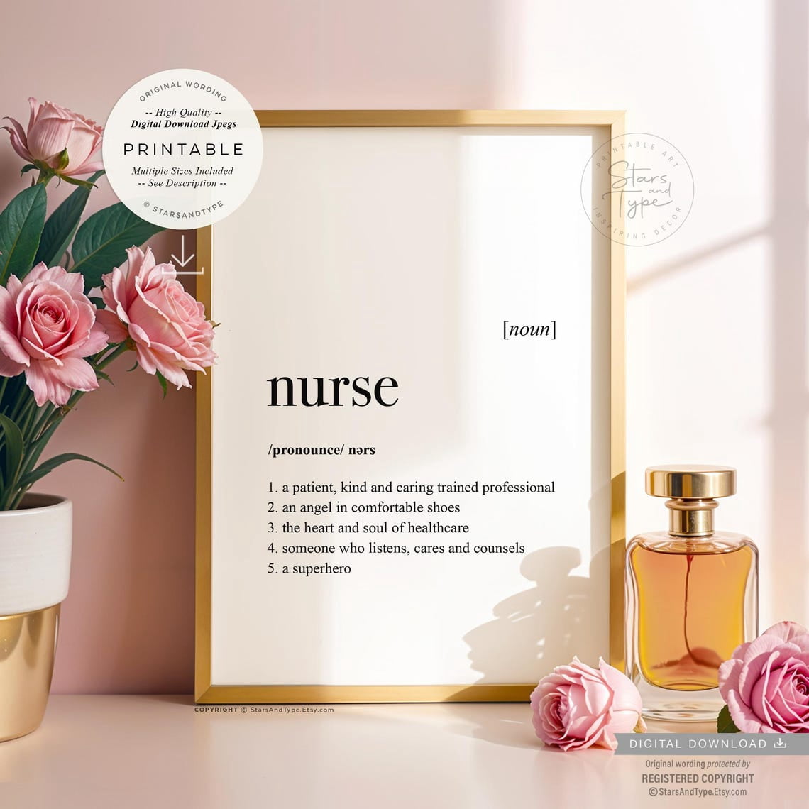Nurse Definition Dictionary Poster, Unframed Size 24x36 - Walmart.com