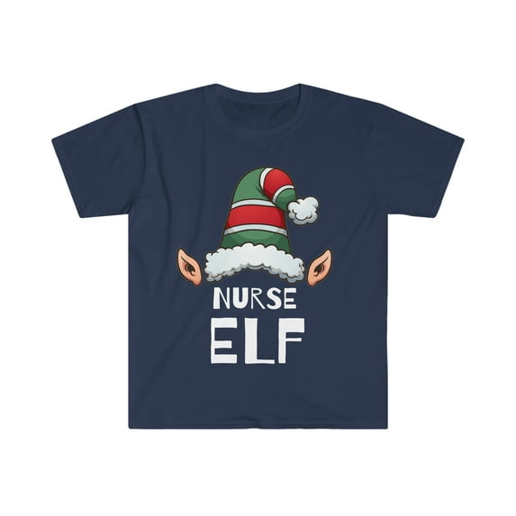 Nurse Elf Unisex T-shirt, S-3XL Christmas Nursing School Elves