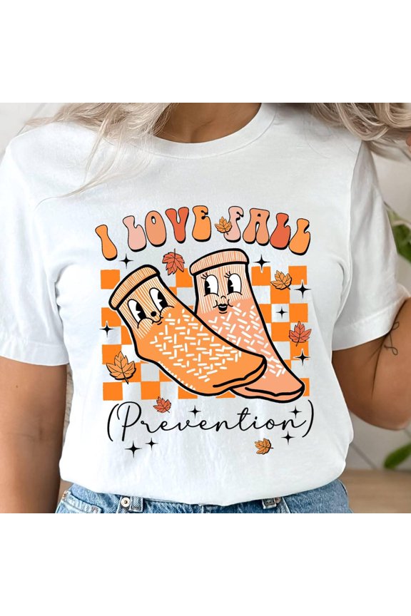 Nurse Fall Shirt Winter Holiday Shirt,Fall Nurse Shirt,I Love Fall Prevention Tee, Nurse Tee Icu ER Cna Rn Physical Therapy Pt PTA Physical SWEATSHIRT All Size S-5XL