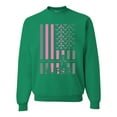 thumbnail image 1 of Nurse Flag Heartbeat Hero Caregiver Nurse Gift | Mens Independence Day Crewneck Graphic Sweatshirt, Kelly, X-Large, 1 of 4