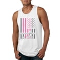 thumbnail image 1 of Nurse Flag Heartbeat Hero Caregiver Nurse Gift | Mens Independence Day Graphic Tank Top, White, X-Large, 1 of 4