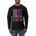 thumbnail image 1 of Nurse Flag Heartbeat Hero Caregiver Nurse Gift | Mens Independence Day Long Sleeve T-Shirt, Black, 2XL, 1 of 4
