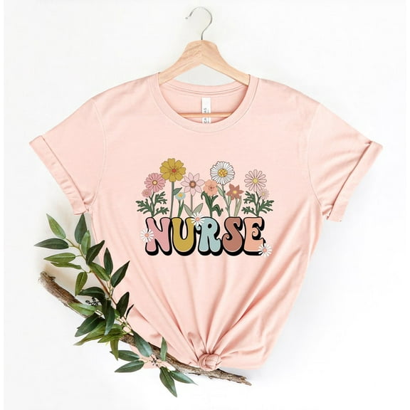Nurse Flower Shirt For Nurse, Nursing Student Shirt, Registered Nurse, Graduation Shirt, Nursing School Tee, Rn Tee, Shirt For Woman