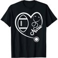 thumbnail image 1 of Nurse Football Fan Gift For RN CNA LPN T-Shirt, 1 of 4