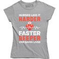 thumbnail image 1 of Nurse Funny CPR Nurses Like It Harder Faster Deeper T-Shirt, 1 of 4
