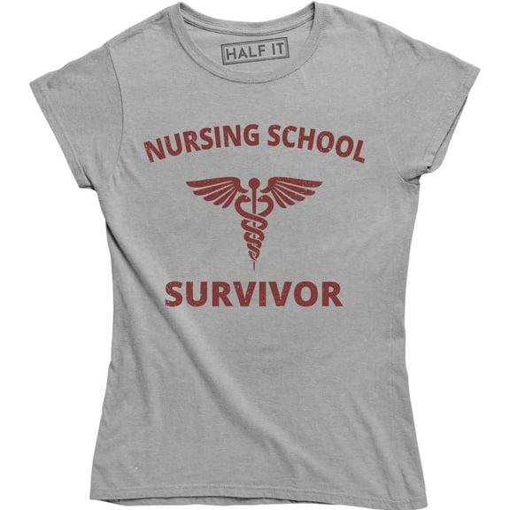 Nurse Funny Gift Nursing School Survivor Medical Graduation Tee Shirt