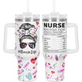thumbnail image 1 of Nurse Gift Tumbler, Nurse Week Gift for Nurse, Nurse Nutrition Fact 40 Oz Tumbler with Handle, 1 of 6