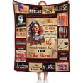 thumbnail image 1 of Nurse Gifts Blanket, 40 x 50 Inch Throw Lightweight Super Soft Cozy Blankets for Couch Bed Sofa Chair, Nurse Appreciation Gifts,Nurse Gifts for Nursing Student, 1 of 6