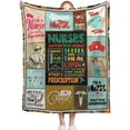 thumbnail image 1 of Nurse Gifts Blanket, 40 x 50 Inch Throw Lightweight Super Soft Cozy Blankets for Couch Bed Sofa Chair, Nurse Appreciation Gifts,Nurse Gifts for Nursing Student, 1 of 6