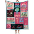 thumbnail image 1 of Nurse Gifts Blanket, 40 x 50 Inch Throw Lightweight Super Soft Cozy Blankets for Couch Bed Sofa Chair, Nurse Appreciation Gifts,Nurse Gifts for Nursing Student, 1 of 6